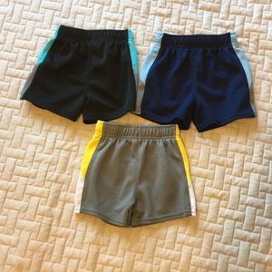3 pairs of boys 12 month basketball shorts